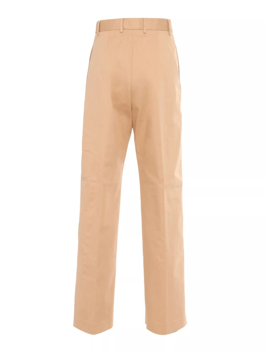 Pantaloni COTTON GABARDINE WIDE LEG TROUSERS - Img 2