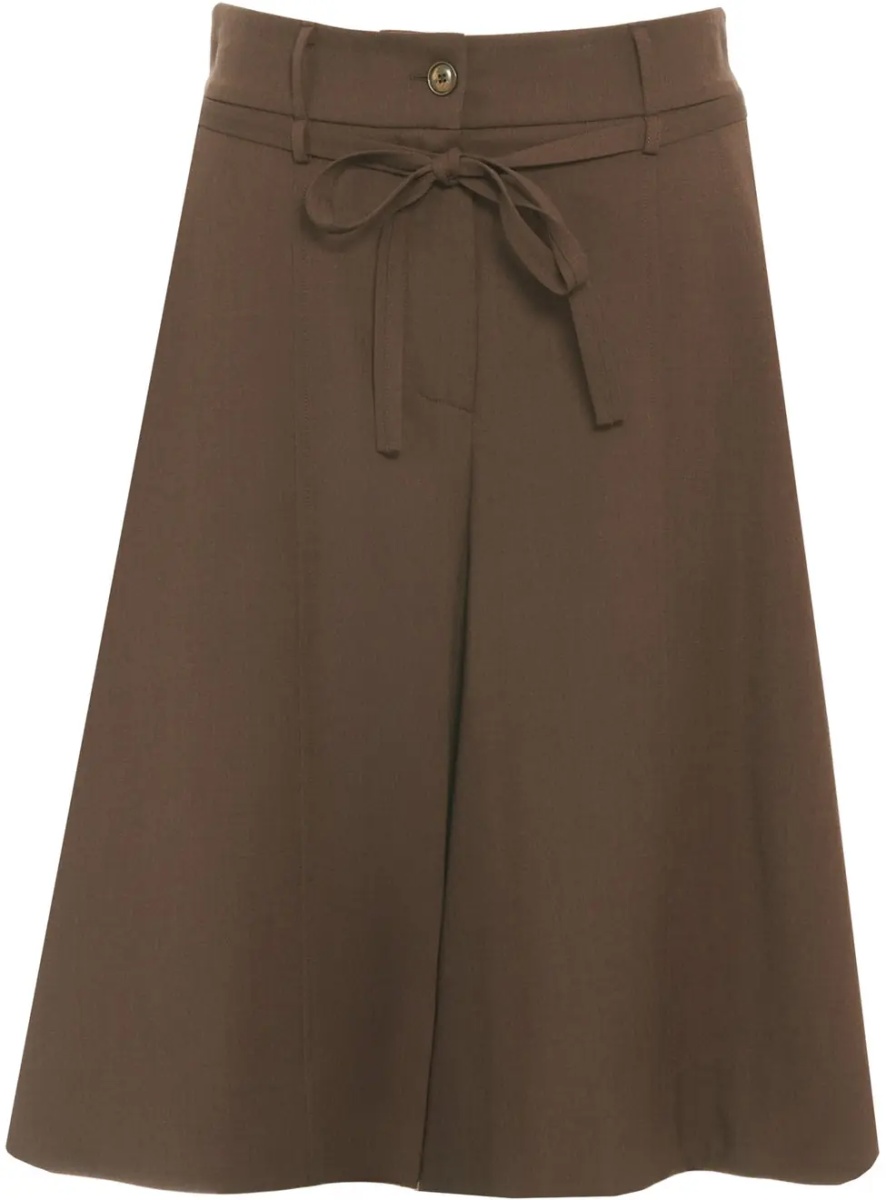 Pantaloni Culottes with waist belt - Img 2