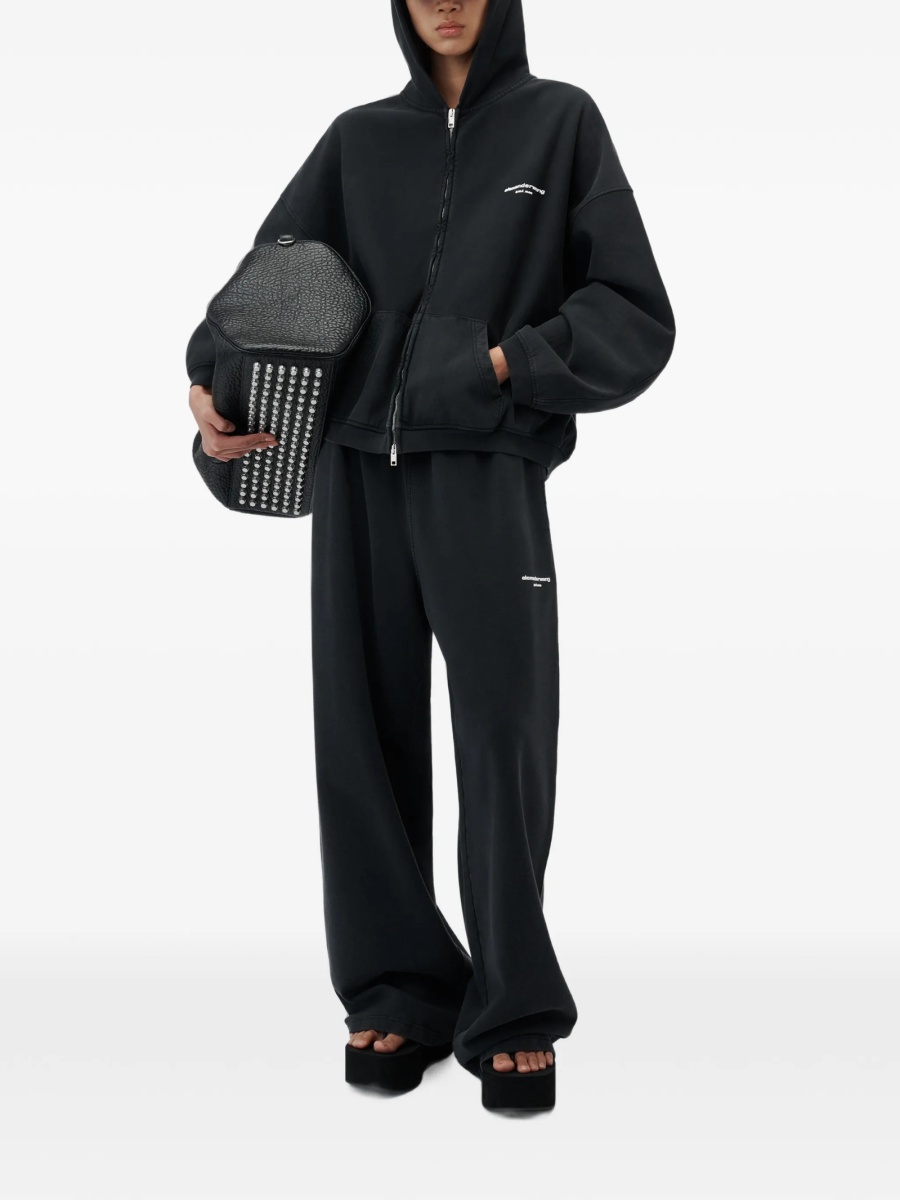 Pantaloni de trening Alexander Wang negri - Img 2