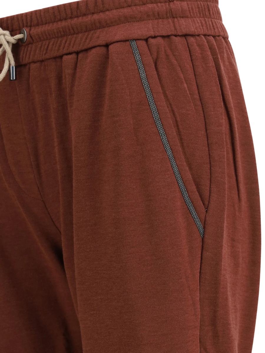 Pantaloni de trening Brunello Cucinelli maro - Img 3