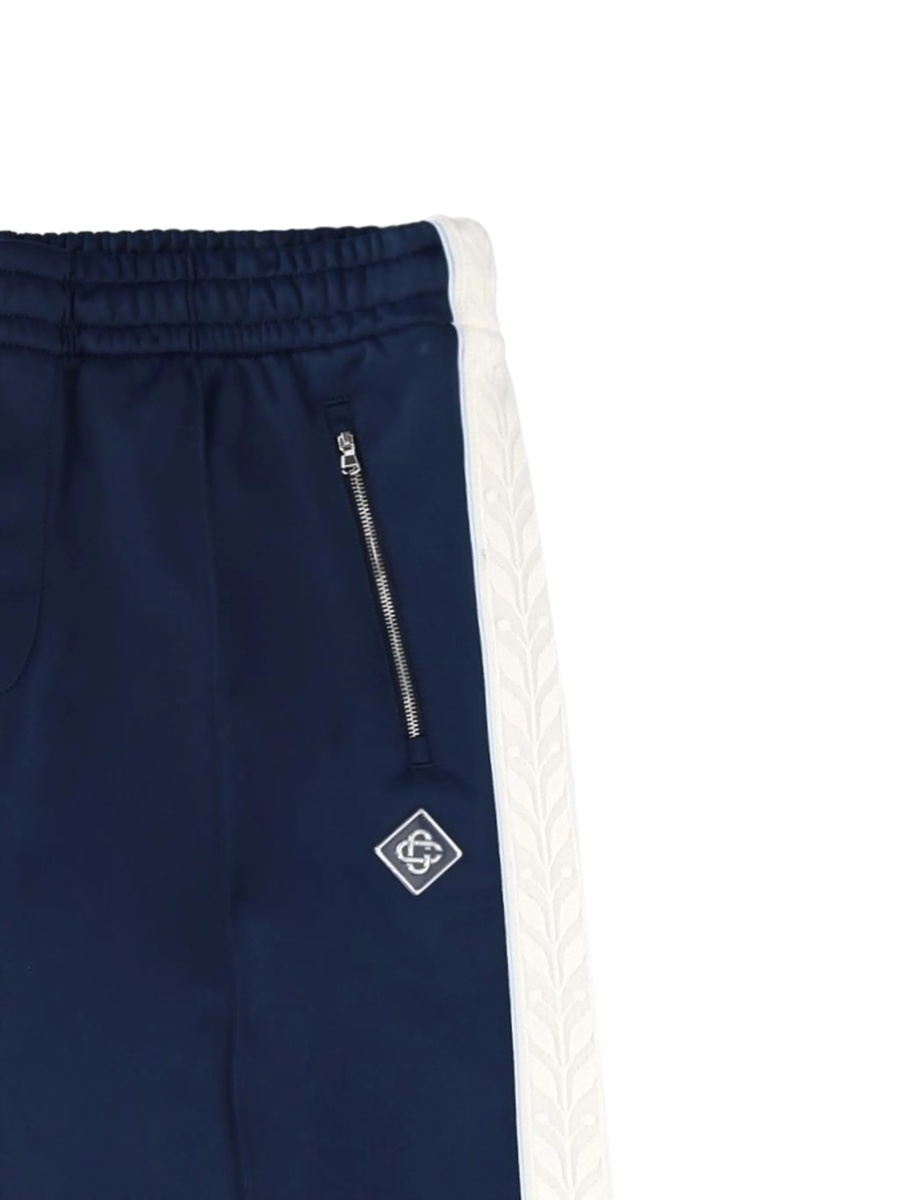 Pantaloni de trening Casablanca albastri din poliamida si bumbac - Img 2