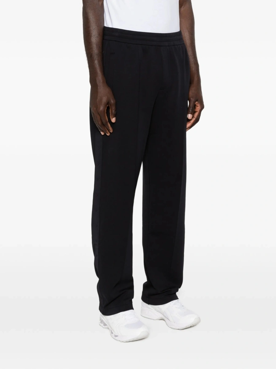 Pantaloni de trening Emporio Armani albastri din bumbac si polyester - Img 3