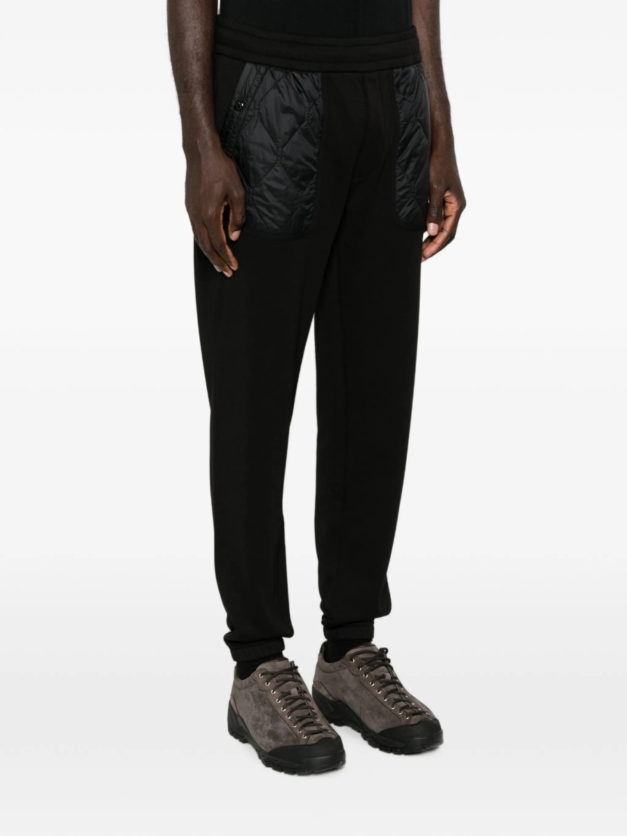 Pantaloni de trening Moncler negri din elastan si bumbac - Img 3