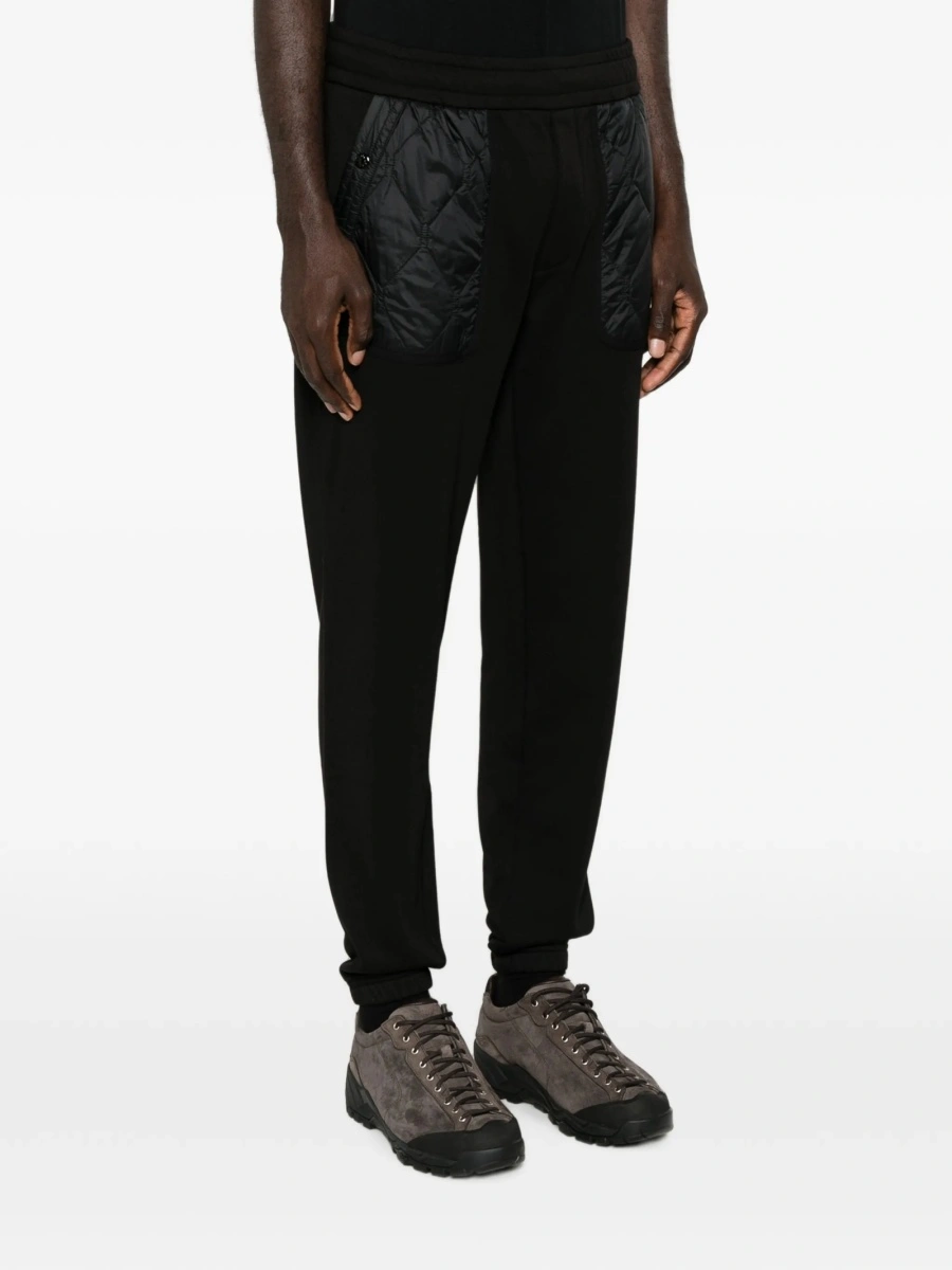 Pantaloni de trening Moncler negri din elastan si bumbac - Img 3