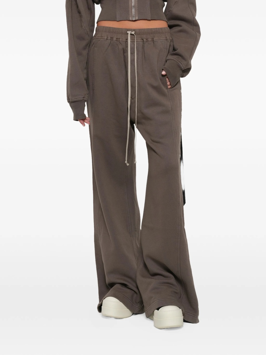 Pantaloni de trening Rick Owens maro din bumbac si polyester - Img 5
