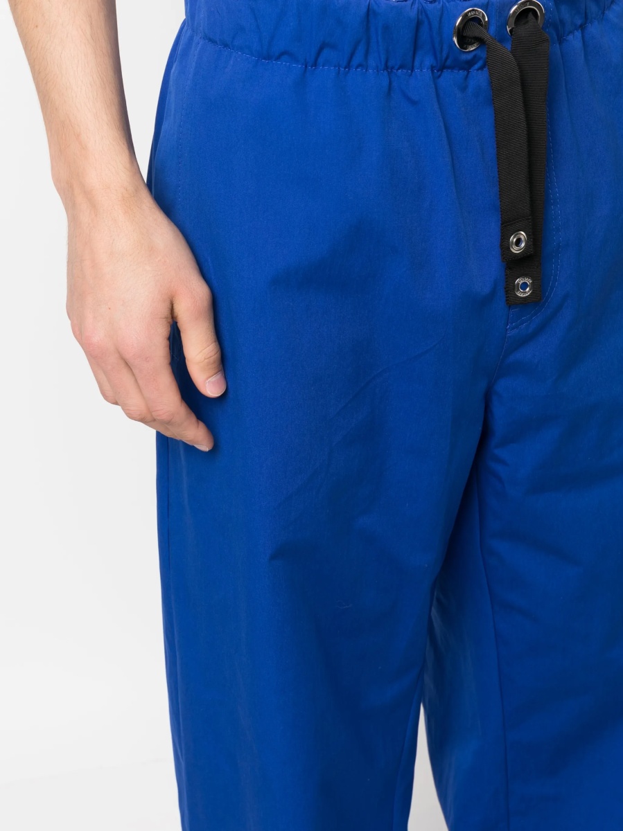 Pantaloni de trening Versace albastri din vascoza si bumbac - Img 5