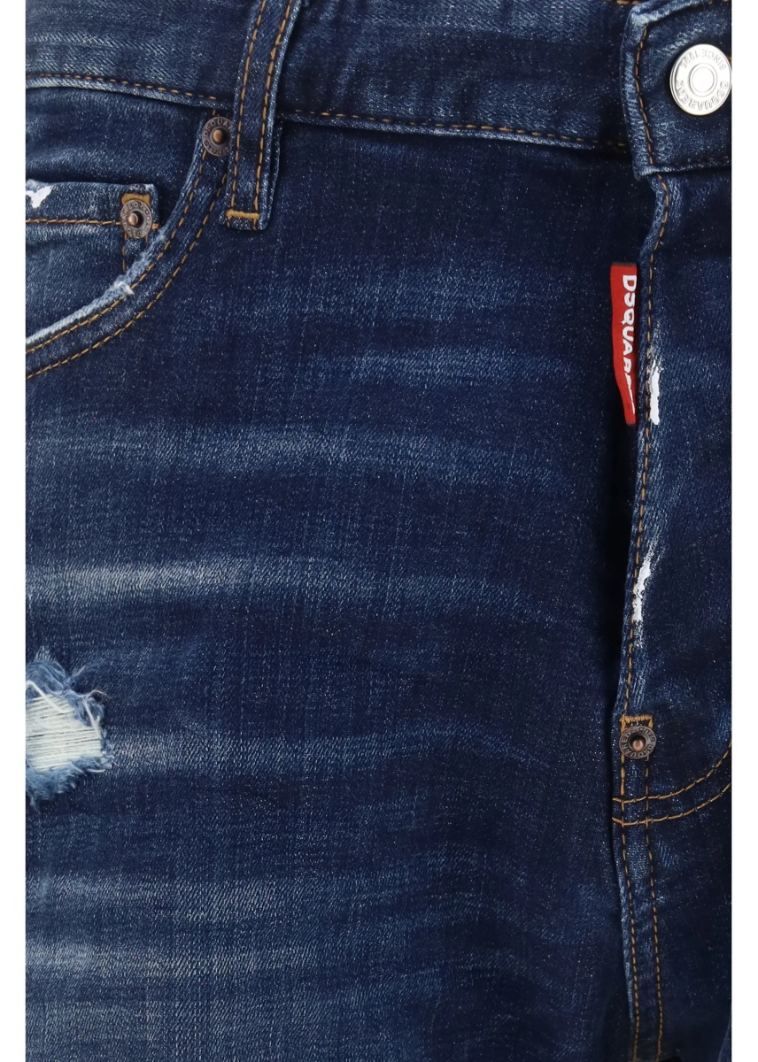 Pantaloni Distressed Denim Shorts - Img 3