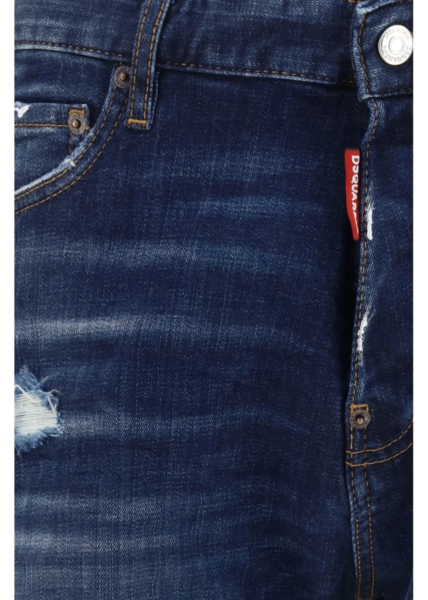 Pantaloni Distressed Denim Shorts - Img 3