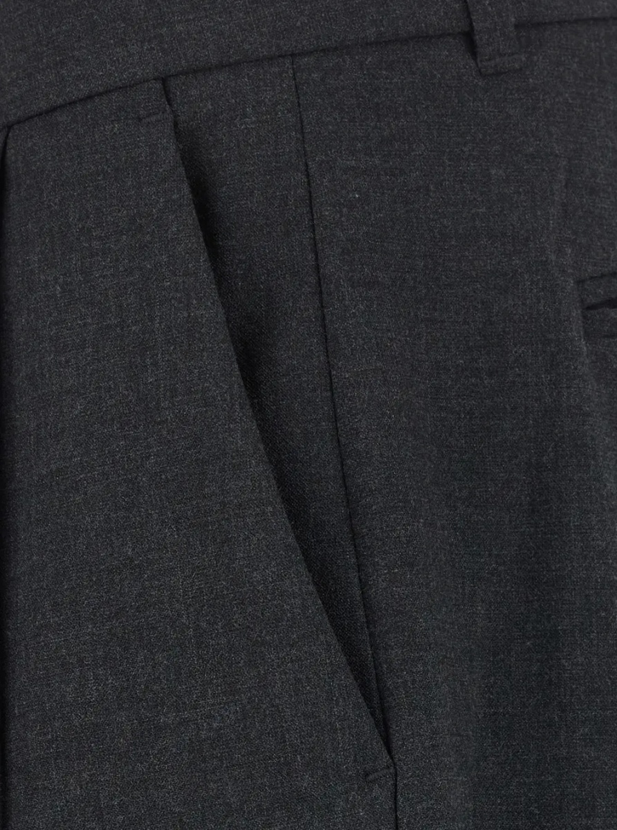Pantaloni DOUBLE PLEATED WIDE SLACKS with wide pleats and soft fabric Gray Men - Img 3