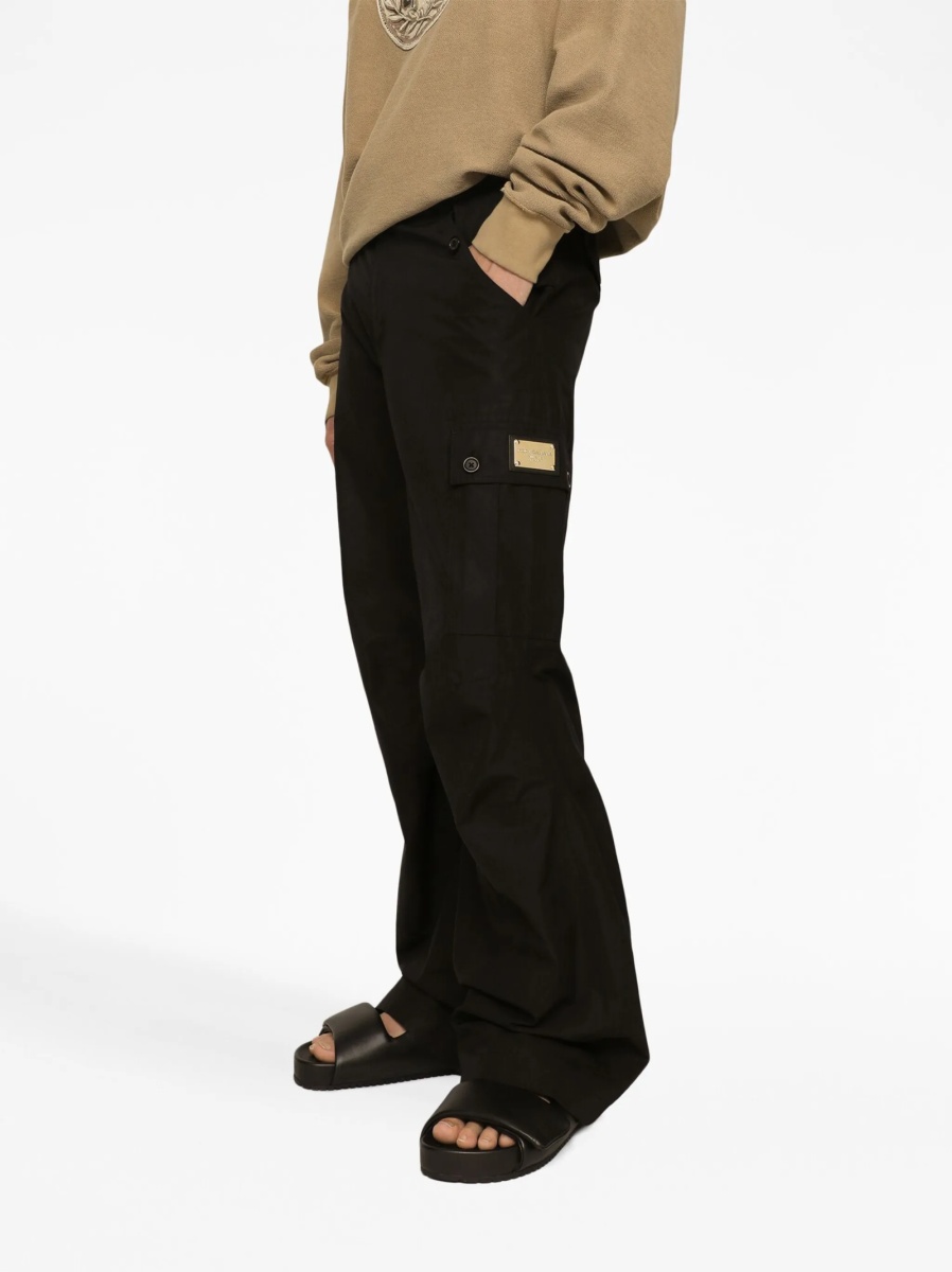 Pantaloni drepti Dolce &amp; Gabbana negri - Img 5