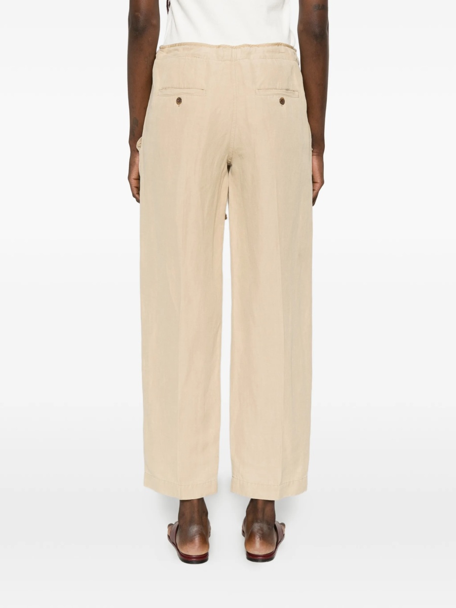 Pantaloni drepti Isabel Marant neutri din matase si in - Img 3