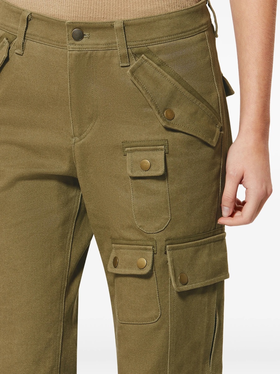 Pantaloni drepti Isabel Marant verzi - Img 5
