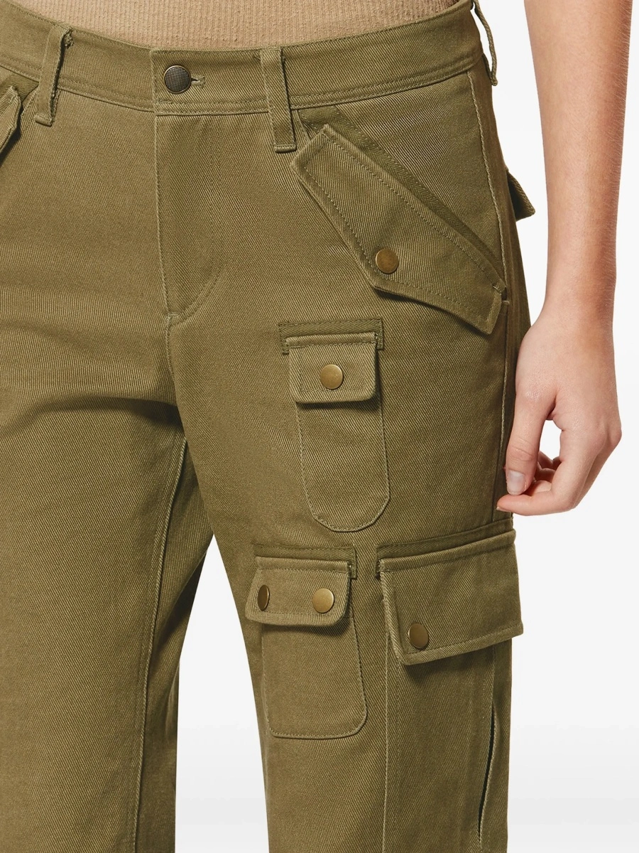 Pantaloni drepti Isabel Marant verzi - Img 5