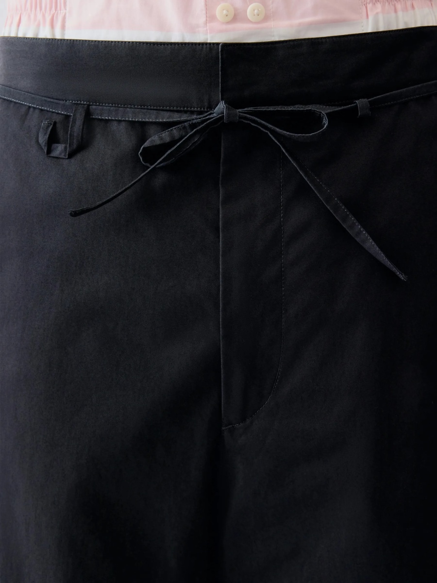 Pantaloni drepti JACQUEMUS negri din bumbac - Img 5