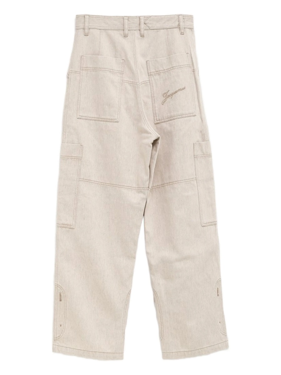 Pantaloni drepti JACQUEMUS neutri - Img 2