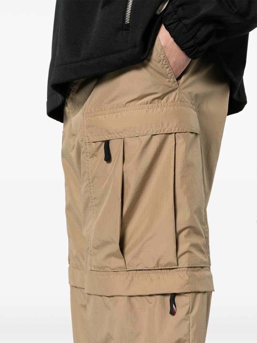 Pantaloni drepti Moncler Grenoble neutri din polyester - Img 5