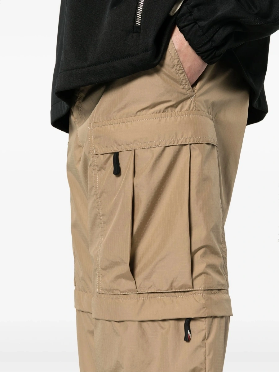 Pantaloni drepti Moncler Grenoble neutri din polyester - Img 5