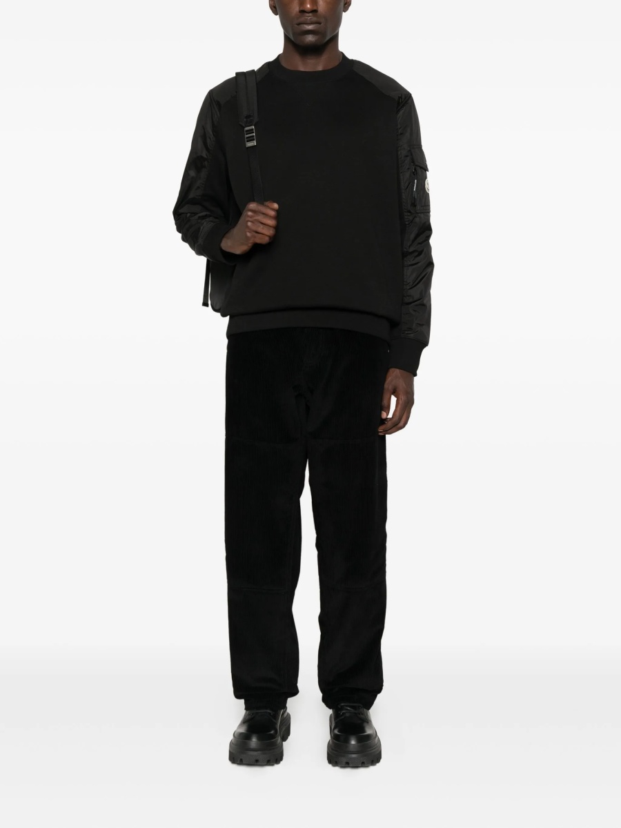 Pantaloni drepti Moncler negri - Img 2