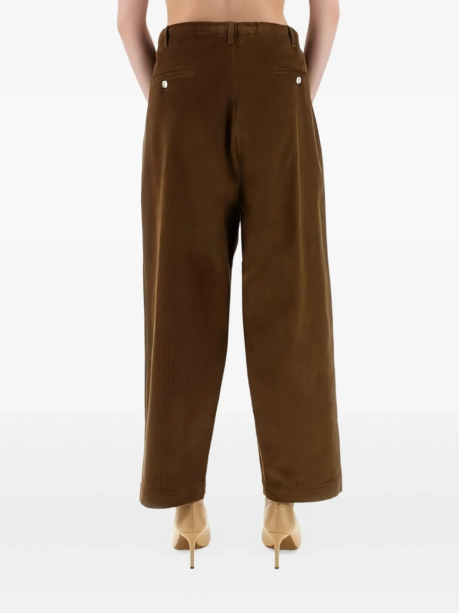 Pantaloni drepti MOSCHINO JEANS maro - Img 4