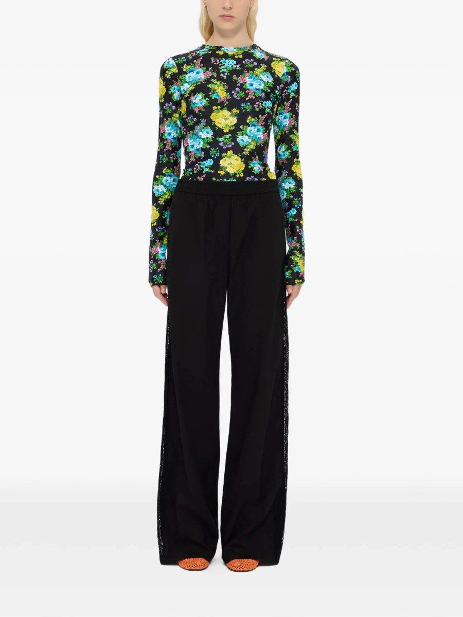 Pantaloni drepti MSGM negri - Img 2