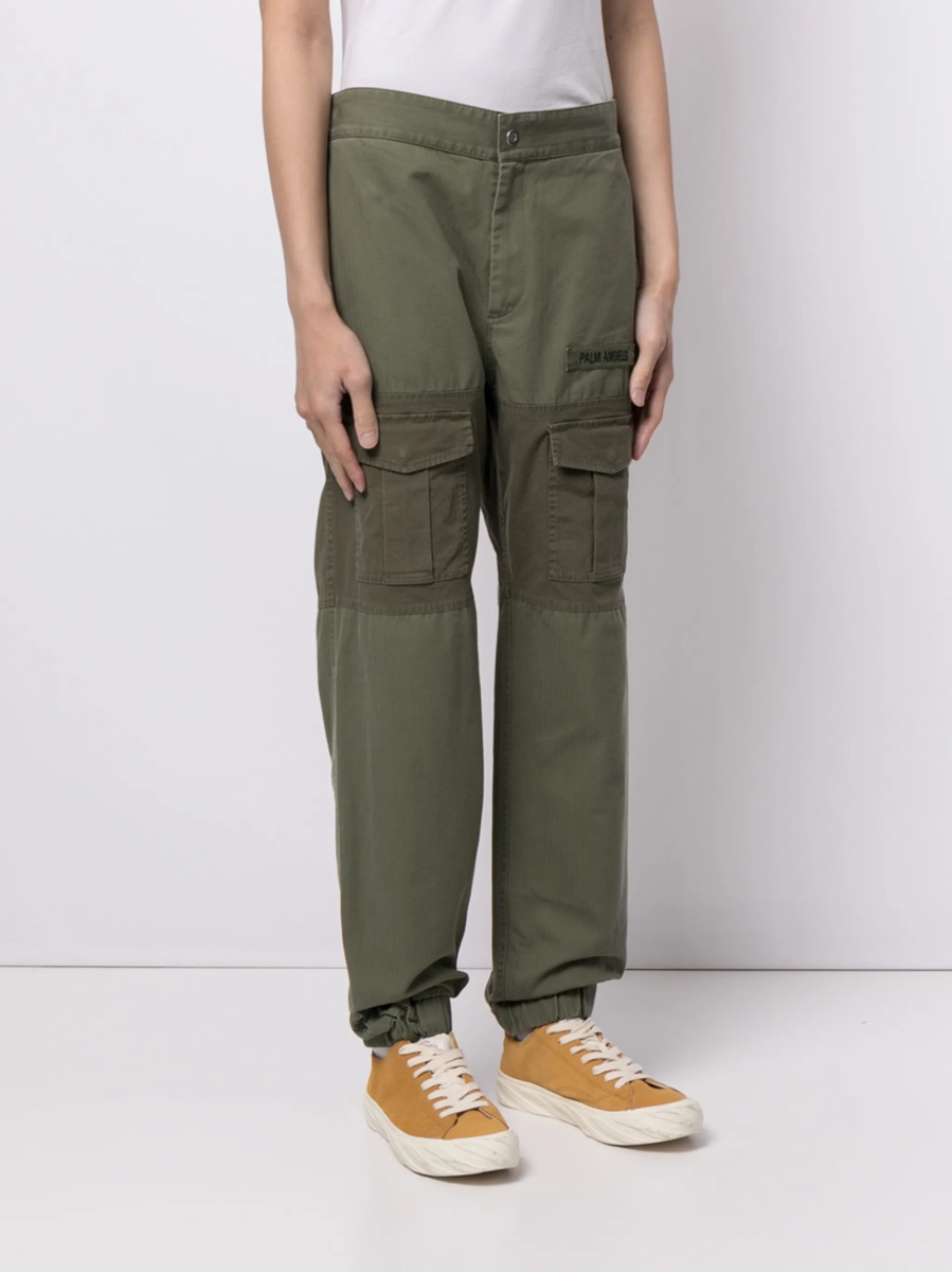 Pantaloni drepti Palm Angels verzi - Img 3