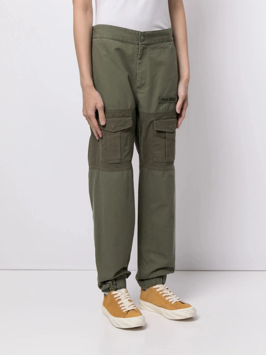 Pantaloni drepti Palm Angels verzi - Img 3