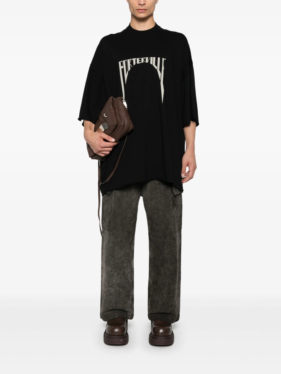 Pantaloni drepti Rick Owens maro - Img 2