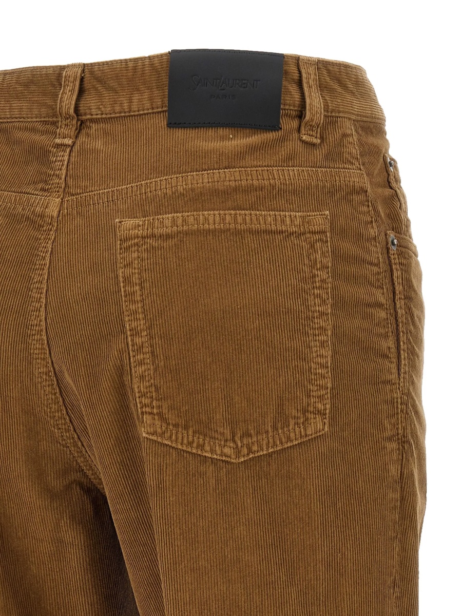 Pantaloni drepti Saint Laurent maro - Img 4