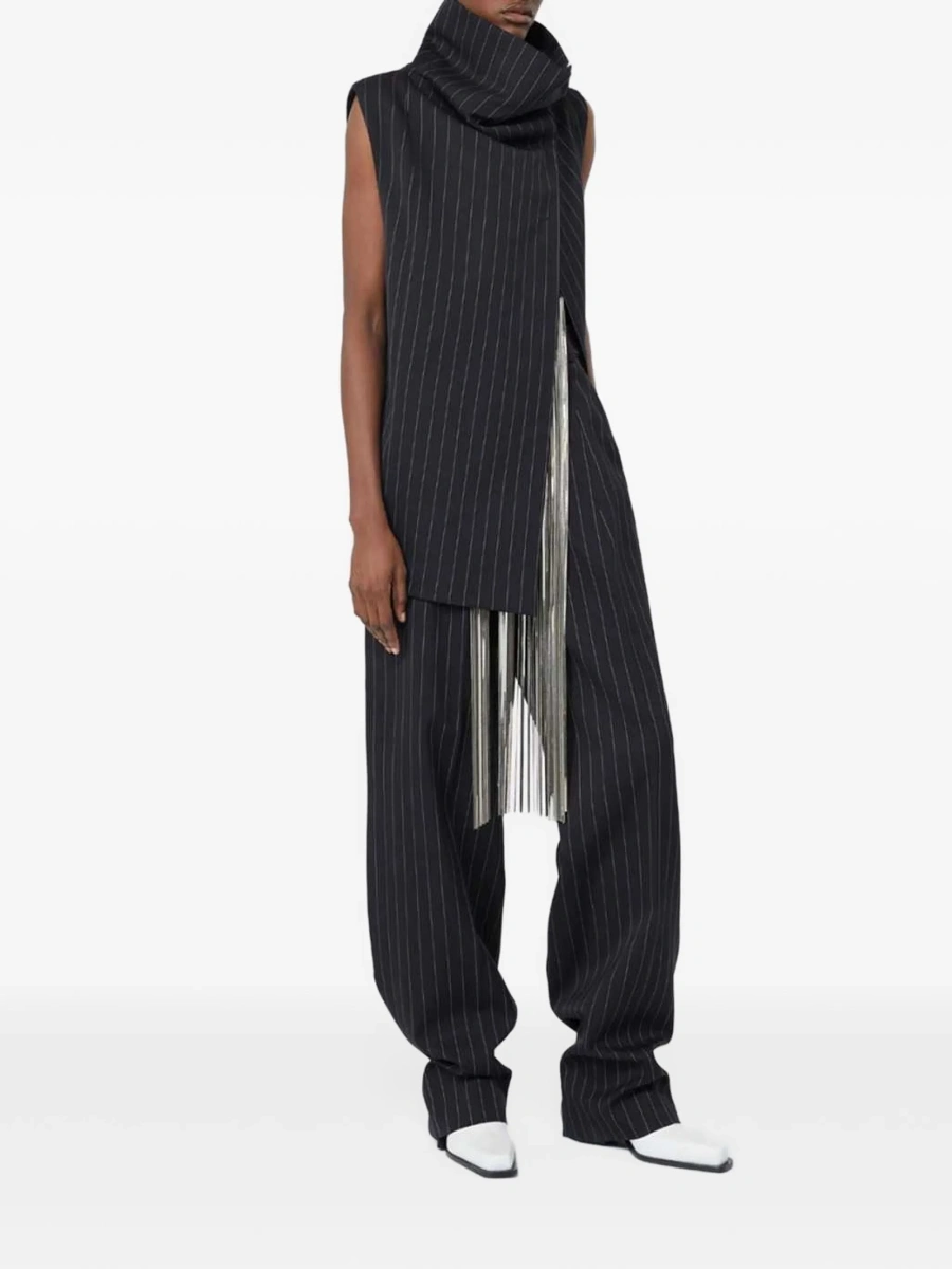 Pantaloni drepti SPORTMAX negri - Img 2