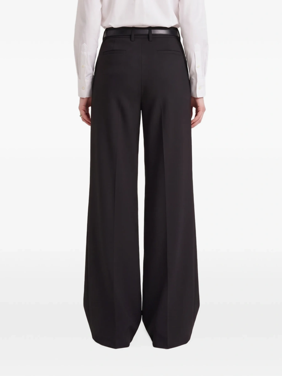 Pantaloni drepti SUTTON NEW YORK negri din polyester si elastan - Img 3