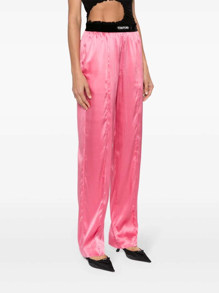 Pantaloni drepti Tom Ford roz - Img 3
