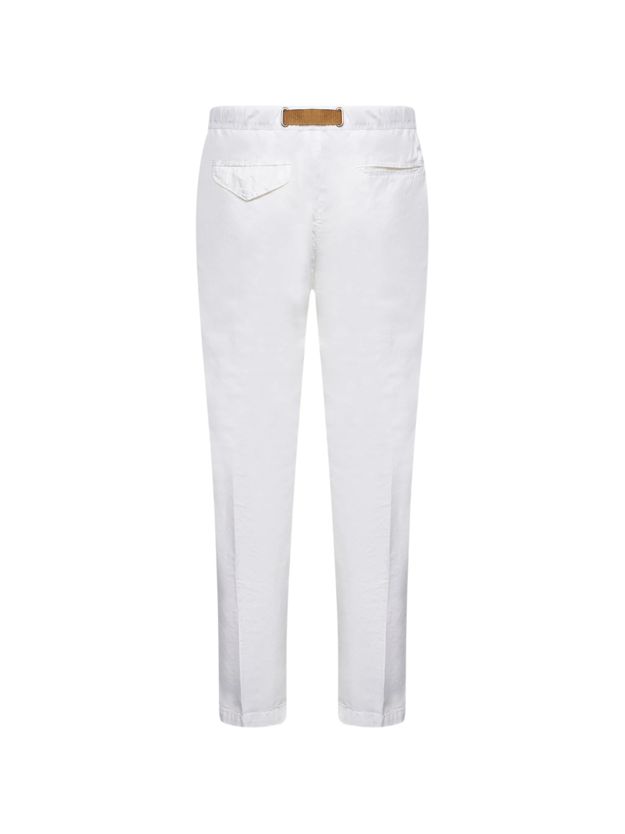 Pantaloni drepti White Sand albi - Img 2