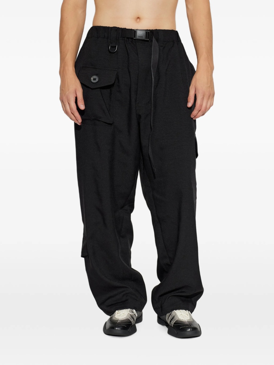 Pantaloni drepti Y-3 negri - Img 3