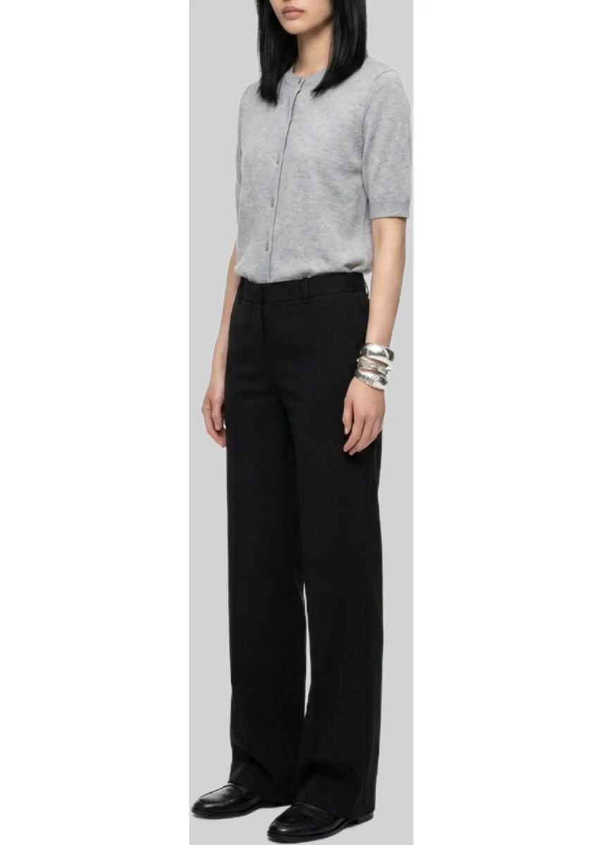 Pantaloni Elastic-Waist Satin Trousers - Img 2