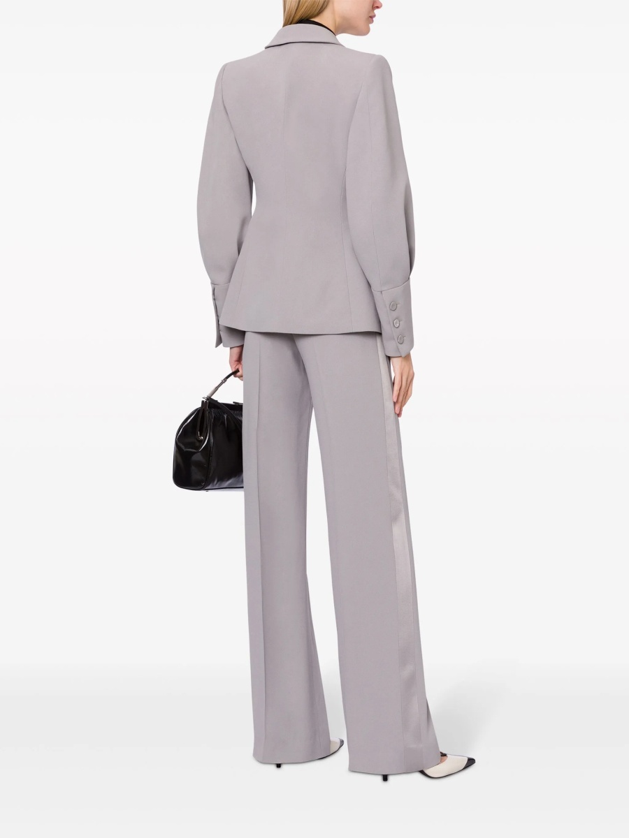 Pantaloni eleganti Alberta Ferretti gri - Img 3
