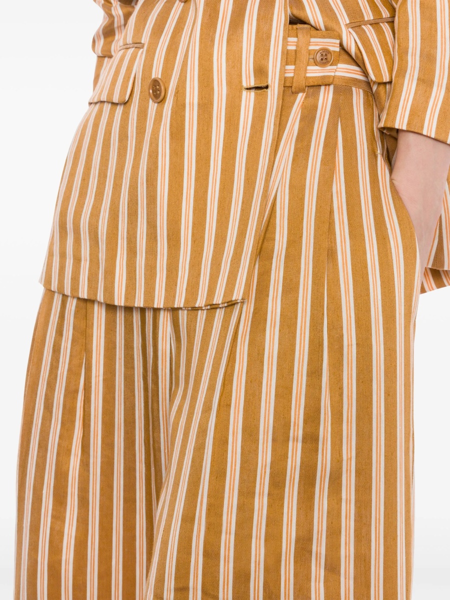Pantaloni eleganti Alberta Ferretti maro - Img 4