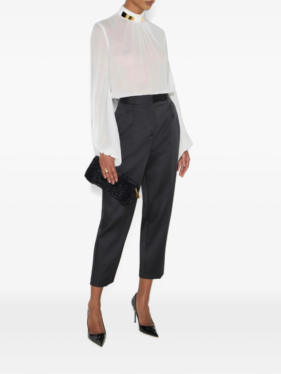 Pantaloni eleganti Elisabetta Franchi negri - Img 2