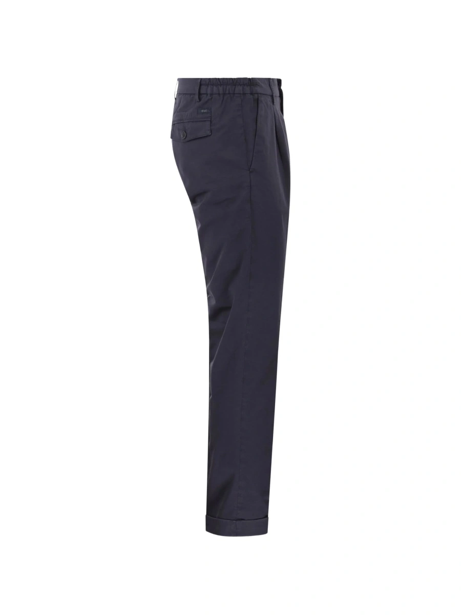 Pantaloni eleganti Fay albastri - Img 3