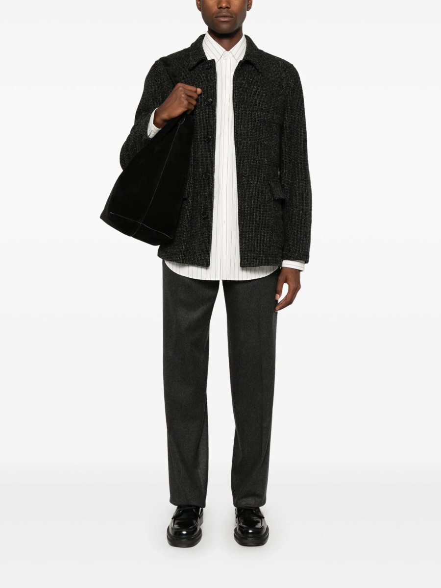 Pantaloni eleganti Fendi gri din spandex/elastan si casmir - Img 2