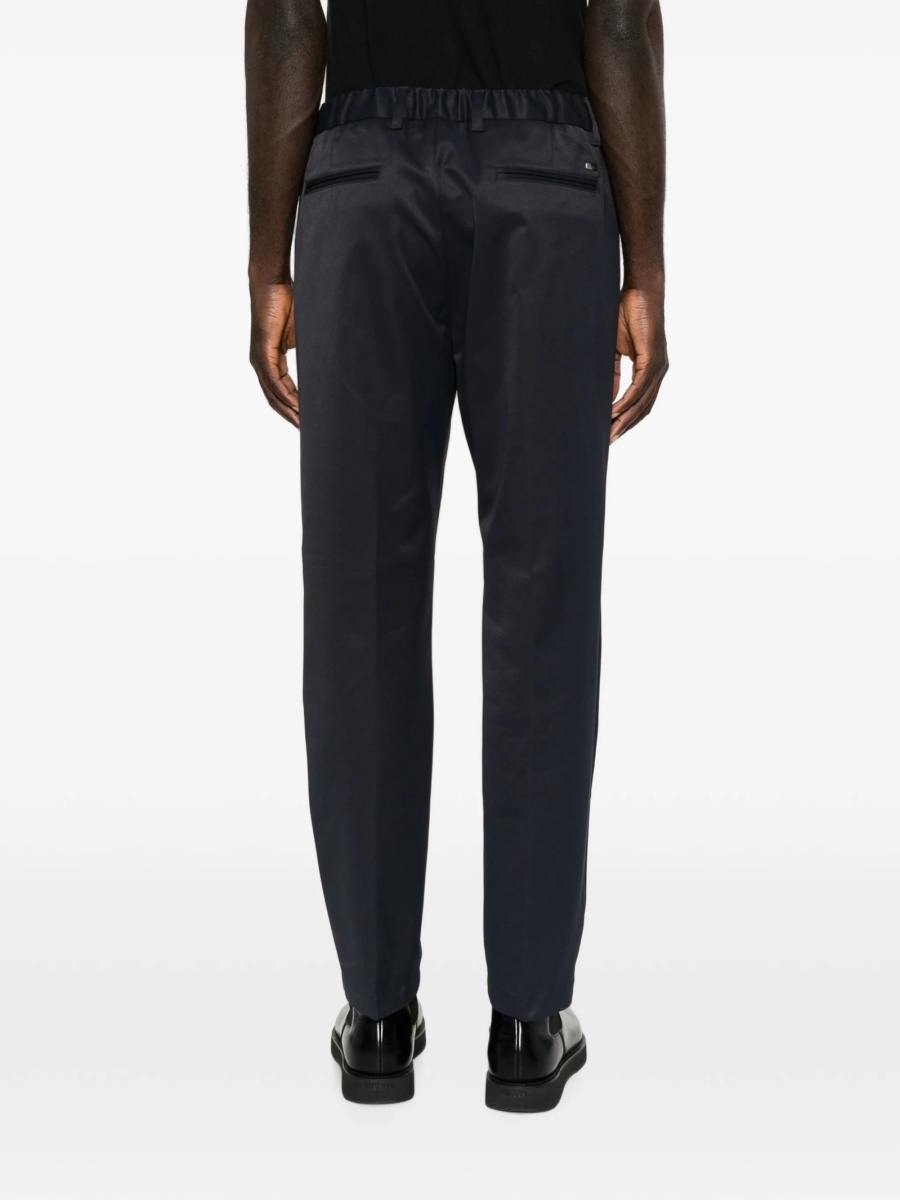Pantaloni eleganti Herno albastri din polyester - Img 4