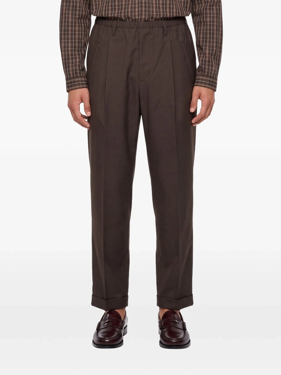 Pantaloni eleganti MAGLIANO maro - Img 3