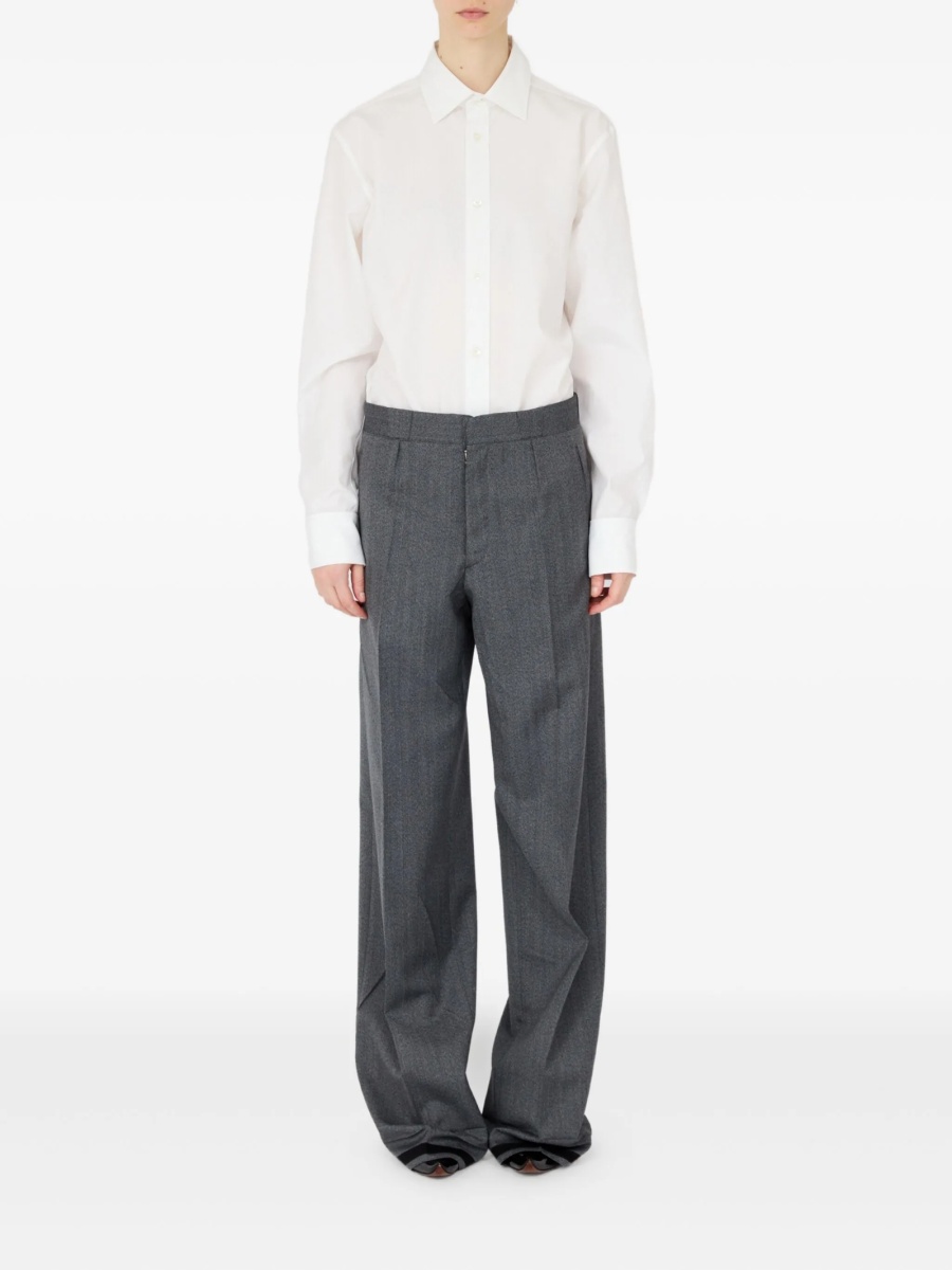 Pantaloni eleganti Maison Margiela gri - Img 2