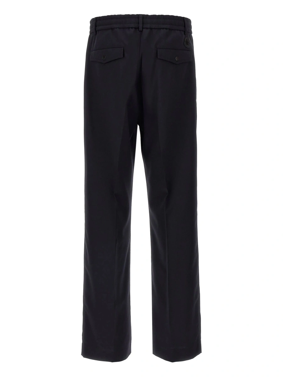 Pantaloni eleganti Moncler albastri - Img 2