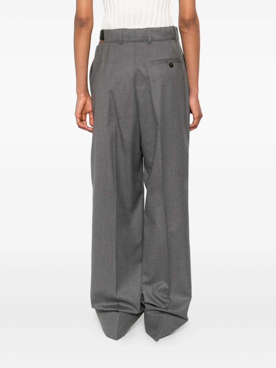 Pantaloni eleganti Stella McCartney gri - Img 4