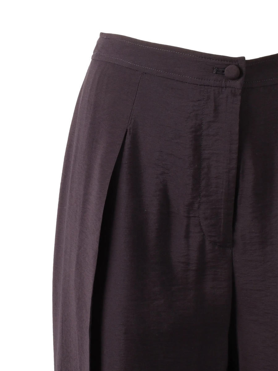 Pantaloni evazati Emporio Armani maro - Img 3
