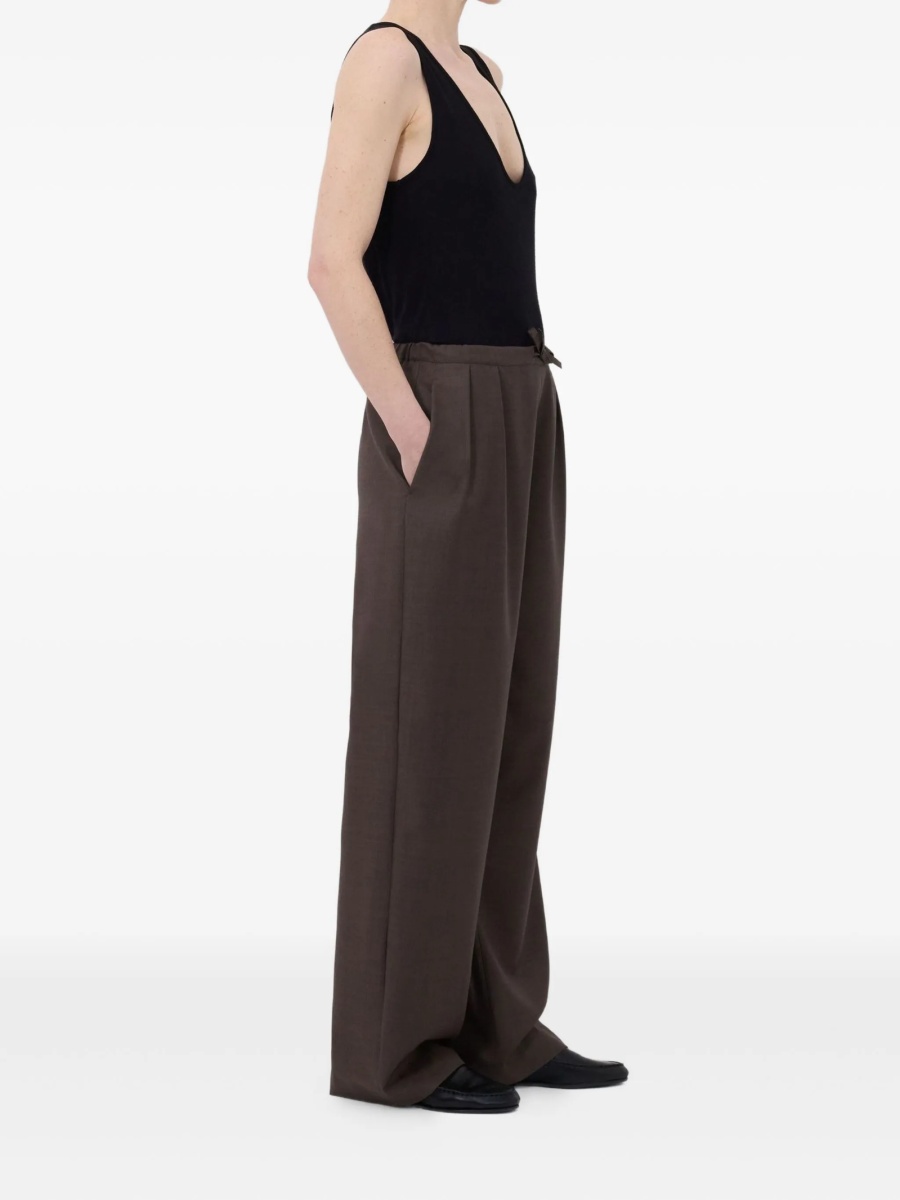 Pantaloni evazati LOULOU DE SAISON maro - Img 3