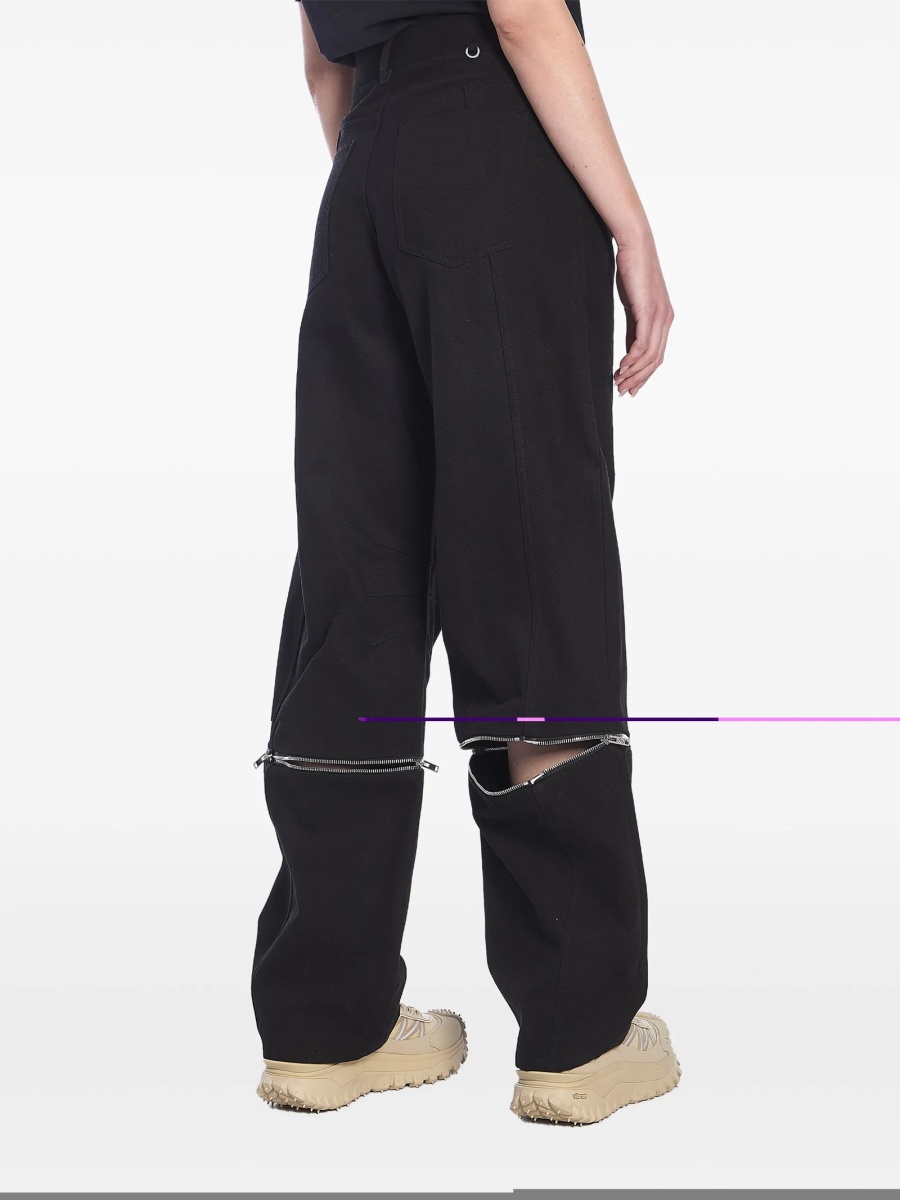 Pantaloni evazati MONCLER WILLOW SMITH negri - Img 5