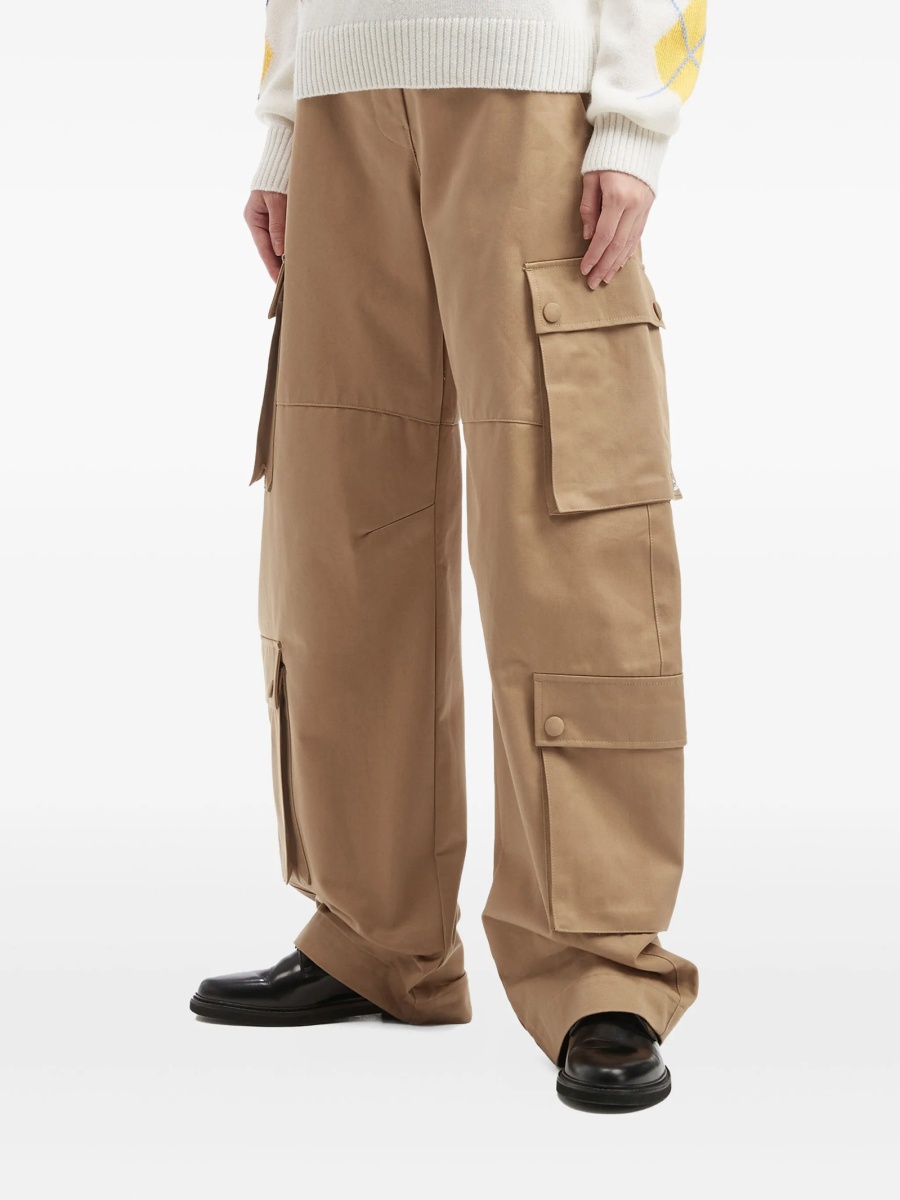 Pantaloni evazati MSGM neutri - Img 3