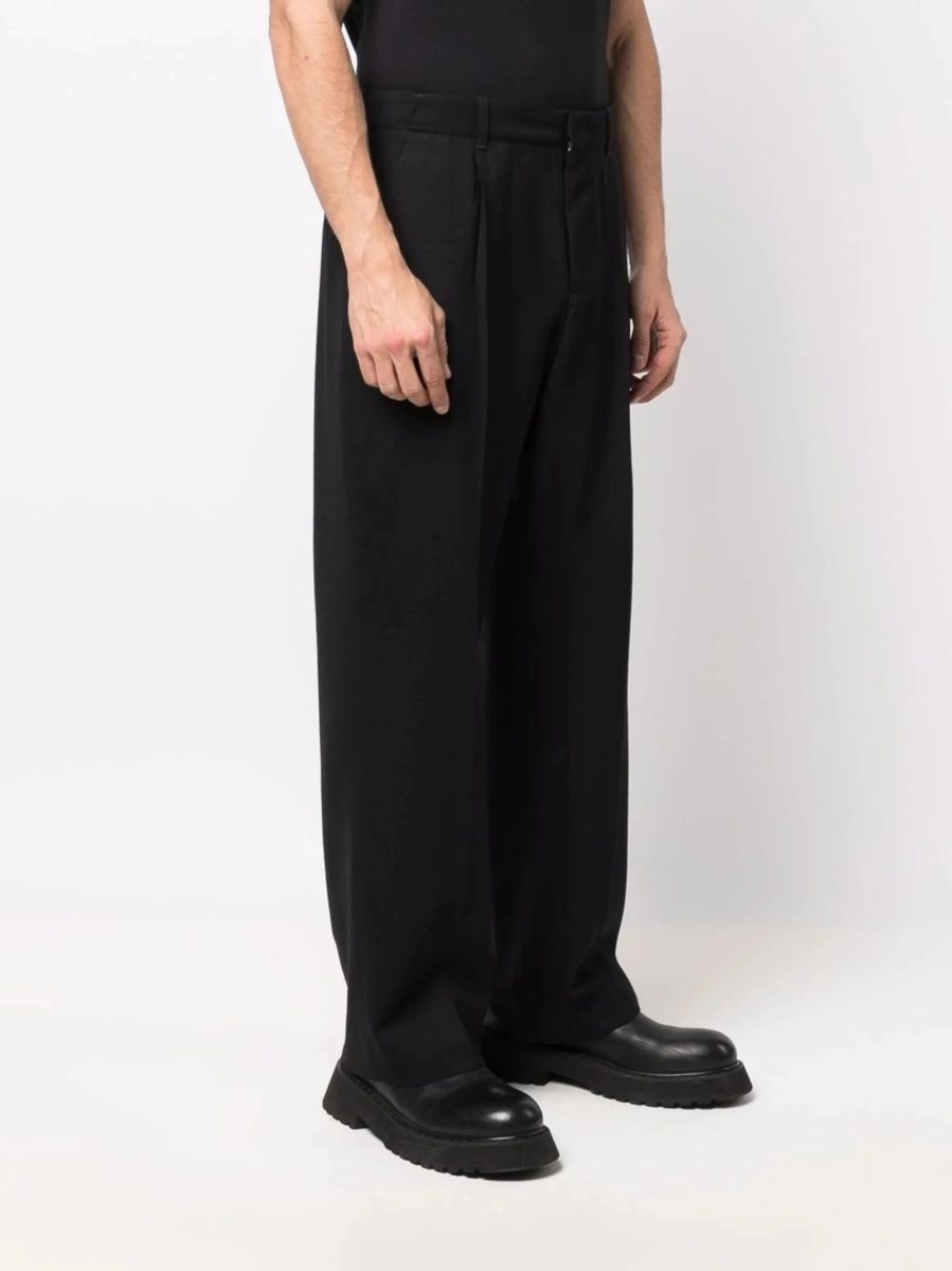Pantaloni evazati OUR LEGACY negri din lana si corn - Img 3
