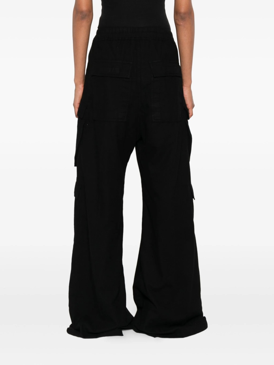 Pantaloni evazati Rick Owens negri - Img 4